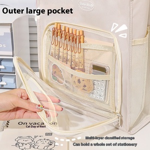 Trung Học Cơ Sở sinh viên công suất lớn PVC Tote Túi đặc biệt dạy kèm cuốn sách lưu trữ Vải tập tin túi văn phòng & Trường Học cung cấp - Product Image 3