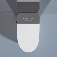 Vente directe d'usine luxe rond une pièce bidet électrique à ouverture automatique wc cuvette de toilette toilette intelligente automatique