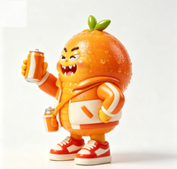 Figurine de collection personnalisée en PVC et ABS, ours en chocolat, style dessin animé, statue d'art, fabriquée en Chine, OEM sur mesure pour marque, vente en gros