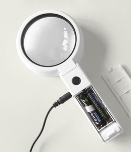 Lupa de Mano Plegable de Doble Uso, de Mano y de Escritorio, con Luz LED, Gran Venta - Product Image 1