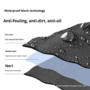 Traje de senderismo al aire libre para adultos de PVC para una sola persona, impermeable, tipo dividido, motocicleta, vehículo eléctrico, pantalones impermeables para botas de pesca - Product Image 2