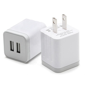 Chargeur double USB HNT 10W pour <span class=keywords><strong>iPhone</strong></span> SE/6/<span class=keywords><strong>7</strong></span>/8/X 5V 2A 2.1A Prise US Adaptateur secteur USB Chargeur mural pour téléphone portable - Product Image 5