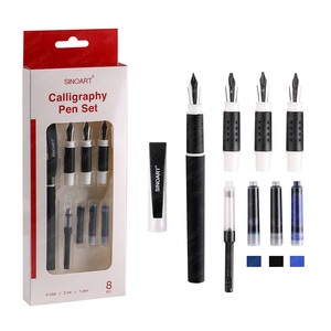 SINOART kit di calligrafia personalizzati da 8 pezzi con penne penna per calligrafia all'ingrosso con serbatoio di inchiostro per forniture d'arte - Product Image 1