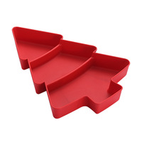 Corbeille à fruits créative pour Noël, design minimaliste, compartiments, motif uni, plat à collation domestique, bonbons et fruits secs en plastique