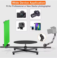 Profesional 360 °   Meja Putar Fotografi Spinner Rotator ABS Merek OEM untuk Display Photo Booth, Platform Horizontal Berputar
