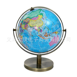 English and Korean universal globe with bronze stand, world <b>geography</b> textbook, bronze stand, scientific research equipment - Product Image 2