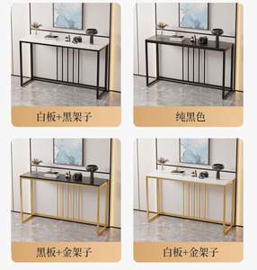 <span class=keywords><strong>Petite</strong></span> table <span class=keywords><strong>console</strong></span> élégante en métal doré pour couloir, <span class=keywords><strong>meuble</strong></span> moderne pour salon, pour centre de commande, style minimaliste, 1 pièce - Product Image 4
