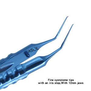 Instrumen Ophthalmic baik <span class=keywords><strong>Corydon</strong></span> <span class=keywords><strong>Capsulorhexis</strong></span> <span class=keywords><strong>Forceps</strong></span> lurus untuk katarak operasi - Product Image 3