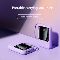 Promo DX467 Power Bank Terbaru 10000mah Pengisian Cepat Output 20W/15W Input Micro USB Type-C Layar LED Portabel