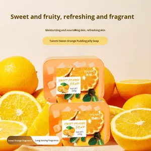 Set Hadiah Sabun Puding Jeli Buah - Koleksi 3 Buah, Termasuk Stroberi, Jeruk & Anggur, Wangi & Melembapkan - Product Image 6