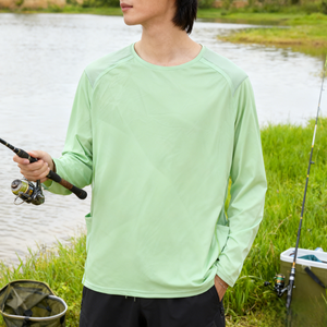 เสื้อยืดแขนยาวกันแดด UV แห้งเร็ว ป้องกันแสงแดด สำหรับกิจกรรมกลางแจ้ง ตกปลา ชายหาด เล่นกีฬากลางแจ้ง เหมาะสำหรับทุกเพศ - Product Image 5