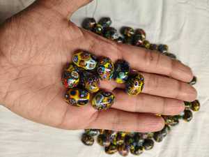 ลูกปัดแก้วคริสตัล FE Murano Murini รูปวงรี ลายหลากสี สำหรับทำเครื่องประดับ บรรจุกล่องขายส่ง - Product Image 4