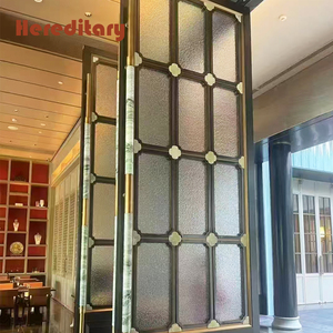 ฉากกั้นห้องกระจกสแตนเลสภายในอาคาร ผนัง<span class=keywords><strong>กั้น</strong></span>สำนักงานกระจกหรูหราสำหรับล็อบบี้โรงแรม - Product Image 4