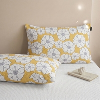 Parure de lit élégante en coton froissé à motifs floraux pour chambre à coucher, hôtel, maison, ensemble de 3 pièces avec housse de couette