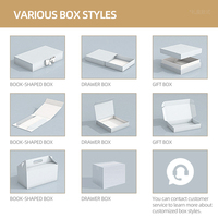 Boîte cadeau écologique personnalisable, portable, pliable et emballée en plat, avec livraison directe d'usine intégrée