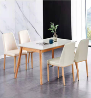 Ensemble de table et chaises de salle à manger en plastique durable de luxe moderne, pour la maison, le bureau, l'école, design européen, marque ZEHAO