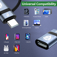Adaptateur Type-C vers 8 broches, charge rapide 60W avec synchronisation des données pour iPhone iPad Apple Series, convertisseur USB-C
