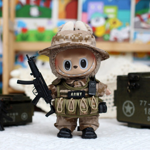 Vêtements de poupée Labundo, tenue tactique de camouflage militaire, uniforme de l'armée avec accessoire d'arme pour poupées à l'échelle 1/3 - Product Image 1