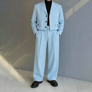 Trajes <span class=keywords><strong>de</strong></span> Hombre <span class=keywords><strong>de</strong></span> Lujo <span class=keywords><strong>de</strong></span> Dos Piezas con Chaqueta y Pantalones Cortos, Conjuntos Completos para Fiestas Nocturnas, Ropa Masculina, Disfraz para Hombre - Product Image 2