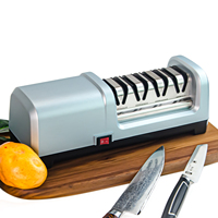 Hot Recommander 110-230v Machine à affûter les couteaux 4 étapes Cuisine professionnelle Utiliser Affûteur de couteaux électrique