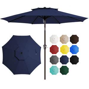 Muestra gratis de alta calidad al por mayor Garden Big 9 'Sun Umbrella Outdoor Garden Parasols Patio Outdoor Umbrella - Product Image 4