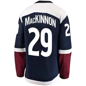 Diskon besar Jersey hoki es Colorado Kota dijahit olahraga pria murah baju avalance merah #29 macinnon #92 Landeskog #8 Makar