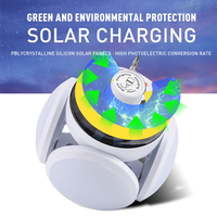 Lampe de tente suspendue rechargeable à LED, lampes de camping portables multifonctionnelles pliables, lanternes solaires USB, étanches IP65, lumière du jour 6000K