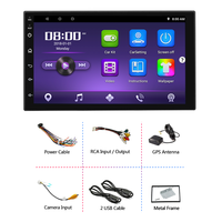 Autoradio universel Android 2 DIN, écran 7 pouces, navigation GPS, lecteur DVD USB, 1G+16G, lecteur auto
