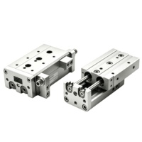 Cylindre de table coulissante pneumatique de précision à double action avec guide linéaire HLQ6/8/12/16/20 pour machines industrielles