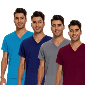 Uniforme de exfoliación para el cuidado de mascotas, salud y belleza ambiental, uniforme de <span class=keywords><strong>exfoliante</strong></span> de tela suave, uniforme de enfermera suelto ordinario - Product Image 3