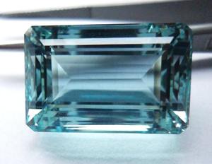 Natural 100% genuino tamaño libre Octágono forma facetada corte piedra preciosa suelta venta al por mayor aguamarina Natural de proveedor indio OEM - Product Image 1