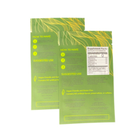 Emballage de barre de chocolat de champignon d'énergie de noix de bonbon numérique personnalisé 3.5 sachets de mylar pour le thé de désintoxication