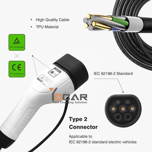 Zencar Evse 16A 11kw, IEC 62196 tipo 2 EV Cargador nivel 2 con Red CEE 5 pines tipo B RCD - Product Image 2