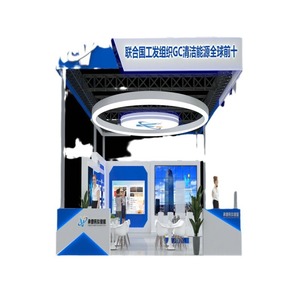 Nuevo Stand de Exhibición Xin Titanium Energy de 8mx4mx3m, Modular, de Aleación de Aluminio, Instalación Rápida, Rectangular, Azul - Product Image 5