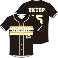 Seragam Bisbol Profesional Kustom Cepat Kering, Kardigan Bisbol Pendek, Jersey Softball