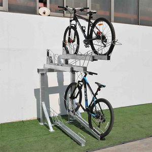 West Biking Support vertical à deux étages pour vélos Grand porte-vélos 4 supports Universal Pro Steel Bicyclettes Manufacturer - Product Image 2