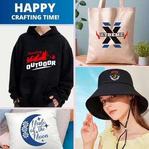 ไวนิลรีดร้อนสีขาว HTV แบบม้วน สำหรับเสื้อยืด DIY และเครื่องตัดทุกชนิด - Product Image 6