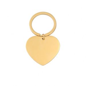 Mirror <b>Polished</b> Heart Keychain Sweet Silver Stainless Steel Blanks Key Chains for <b>Car</b> Key Pendant Women Man Jewelry Friend Gifts - Product Image 3