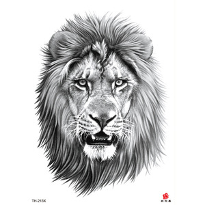 Tatuaggio Temporaneo in Carta con <span class=keywords><strong>Leone</strong></span>, Resistente all'Acqua, Design Personalizzato in Stile Indiano per Body Art - Product Image 2