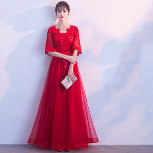 Wedding Evening Dress High Waist Sweetheart Neckline Lace Chiffon A-Line Plus Size Maternity Women Formal Gown - Product Image 4