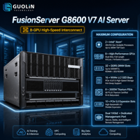 Server AI FusionServer G8600 V7 8U yang Dioptimalkan untuk Virtualisasi Cloud Massal, Komputasi Kepadatan Tinggi, dan Server Multi-Tenant