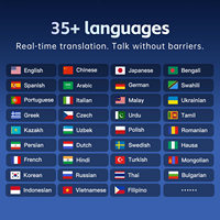 Dispositif de traduction intelligent AI avec écran tactile HD de 5 pouces, traduction hors ligne en temps réel 4G/WiFi, plus de 70 langues, utilisation portable sur ordinateur de bureau