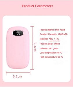 Calentador de Manos Portátil Recargable USB 2026, Mini Calentador de Bolsillo con Indicador de Temperatura, Bancos de Energía - Product Image 4