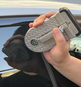 Support de toit pliable en alliage d'aluminium avec pédale, marteau de sécurité universel pour portière de voiture, accessoires extérieurs multifonctionnels auxiliaires - Product Image 4