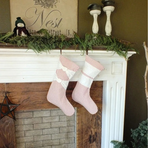 Medias navideñas <span class=keywords><strong>2023</strong></span> lienzo medias navideñas calcetín familiar chimenea adorno de árbol de Navidad - Product Image 3