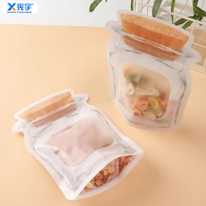Bolsa de Plástico PE de Grado Alimenticio Personalizada y Colorida, Bolsa de Mylar a Prueba de Humedad con Ventana Mate para Almacenamiento de Alimentos, Dulces, Granos Secos - Product Image 6