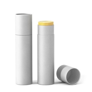 Tubo de Papel Personalizado para Bálsamo Labial, Desodorante, <span class=keywords><strong>Perfume</strong></span> Sólido, Cualquier Tamaño, Sin Plástico, Biodegradable, Reciclable, Barra Cosmética de Grado Alimenticio - Product Image 1