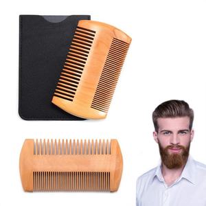 <b>Hot</b> Sale Fine Coarse Teeth Anti Static Custom Small Wood Mustaches Sandalwood <b>Comb</b> Mens Beard Hair Pocket Wooden <b>Comb</b> Bamboo - Product Image 4