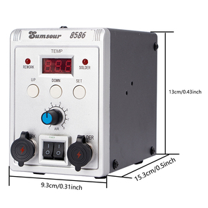 Máy Hàn Làm Lại SMD 8586 760W 2 Trong 1 Máy Hàn Dụng Cụ Sửa Chữa ESD Máy Hàn Khí Nóng Hiển Thị Kỹ Thuật Số 220V / 110V - Product Image 6