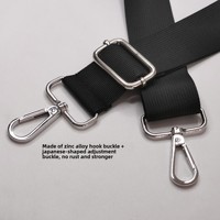 Sac de messager à bandoulière large assorti pour femme avec remplacement de décoration de chaîne en nylon en cuir de taille robuste